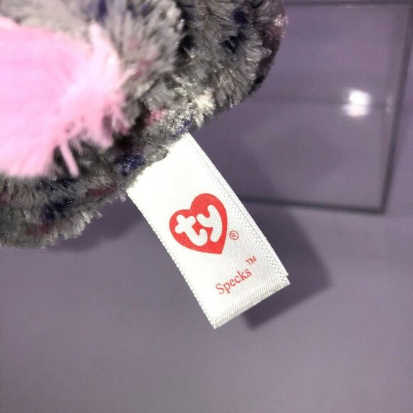 TY Beanie Boos Specks the Elephant 6" Plush Pink Glitter Eyes Stuffed Animal - Picture 5 of 5